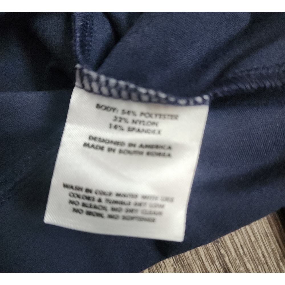 Rhoback Quarter Zip Pullover Mens Small Navy Eaton Power System Logo Performance - Picture 7 of 8